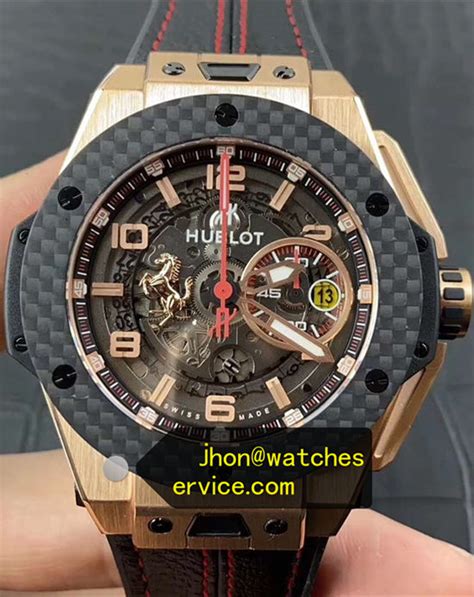 hublot ferrari king gold carbon replica